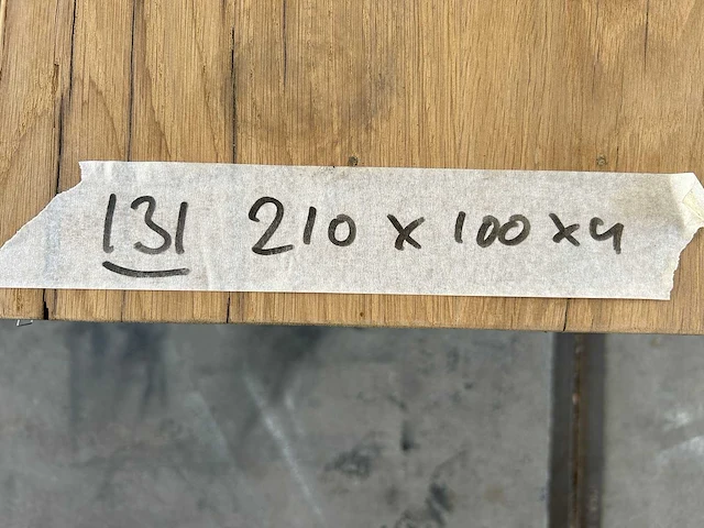 Eetkamertafel oud eiken (210 x 100) - afbeelding 5 van  5
