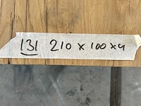 Eetkamertafel oud eiken (210 x 100) - afbeelding 5 van  5