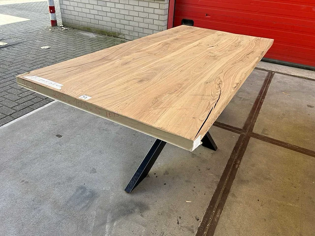 Eetkamertafel oud eiken (210 x 105) - afbeelding 3 van  5