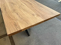 Eetkamertafel oud eiken (210 x 105) - afbeelding 4 van  5