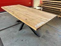 Eetkamertafel oud eiken (210 x 95) - afbeelding 2 van  5