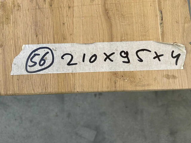 Eetkamertafel oud eiken (210 x 95) - afbeelding 5 van  5