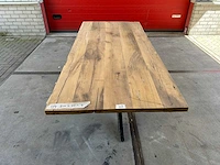 Eetkamertafel oud eiken (210 x 95) - afbeelding 1 van  4