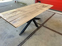 Eetkamertafel oud eiken (220 x 100) - afbeelding 3 van  6