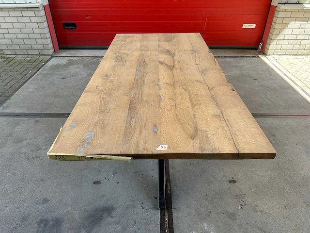 Eetkamertafel oud eiken (220 x 101) - afbeelding 1 van  5
