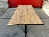 Eetkamertafel oud eiken (220 x 101) - afbeelding 1 van  5