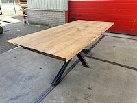 Eetkamertafel oud eiken (220 x 101) - afbeelding 3 van  5