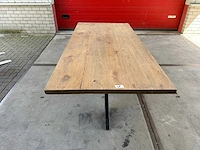 Eetkamertafel oud eiken (220 x 98) - afbeelding 1 van  4