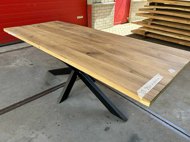 Eetkamertafel oud eiken (230 x 100) - afbeelding 2 van  5