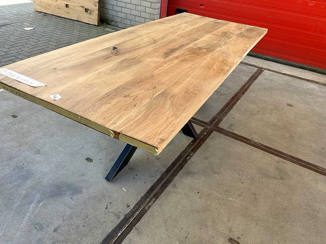 Eetkamertafel oud eiken (230 x 100) - afbeelding 3 van  5