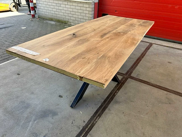 Eetkamertafel oud eiken (230 x 100) - afbeelding 5 van  5