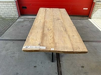 Eetkamertafel oud eiken (230 x 97) - afbeelding 1 van  6