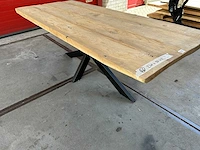 Eetkamertafel oud eiken (230 x 97) - afbeelding 2 van  6