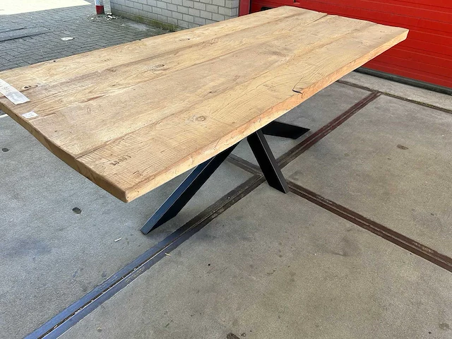 Eetkamertafel oud eiken (230 x 97) - afbeelding 3 van  6
