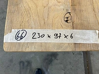 Eetkamertafel oud eiken (230 x 97) - afbeelding 6 van  6