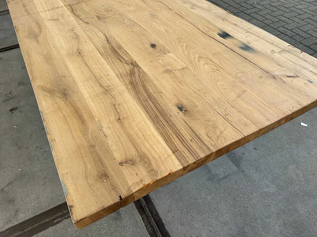Eetkamertafel oud eiken (230 x 99) - afbeelding 4 van  4