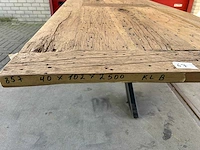 Eetkamertafel oud eiken (250 x 102) - afbeelding 5 van  5