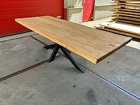 Eetkamertafel oud eiken (250 x 97) - afbeelding 2 van  4