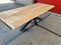 Eetkamertafel oud eiken (250 x 97) - afbeelding 3 van  4