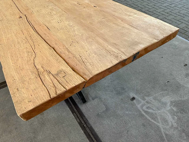Eetkamertafel oud eiken (250 x 97) - afbeelding 4 van  4