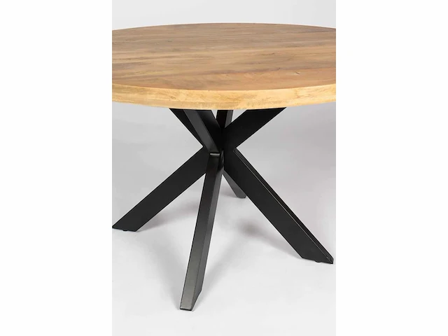 Eetkamertafel rond mango 100 cm - afbeelding 3 van  3