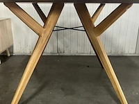 Eettafel - ø 120 - eiken zuiver, ijver, bruin - afbeelding 5 van  5