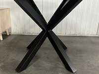 Eettafel - ø 120 cm - zwart, kave home, argo - afbeelding 4 van  5