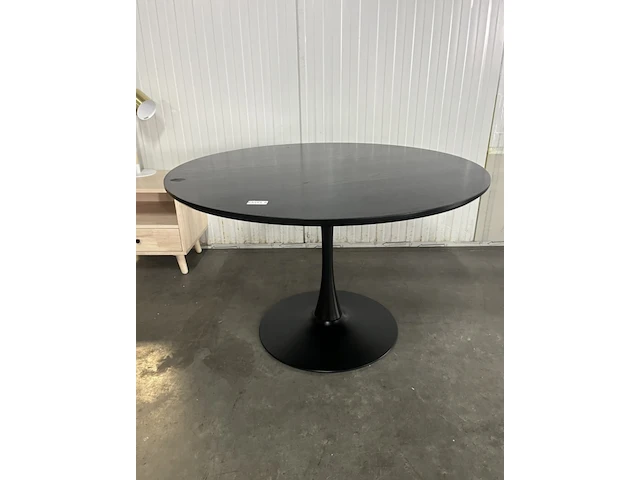 Eettafel - ø 120 cm - zwart | woood, sammy - afbeelding 1 van  5