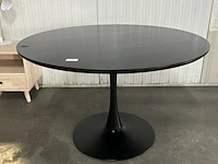 Eettafel - ø 120 cm - zwart | woood, sammy - afbeelding 1 van  5