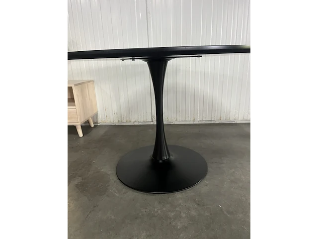 Eettafel - ø 120 cm - zwart | woood, sammy - afbeelding 3 van  5