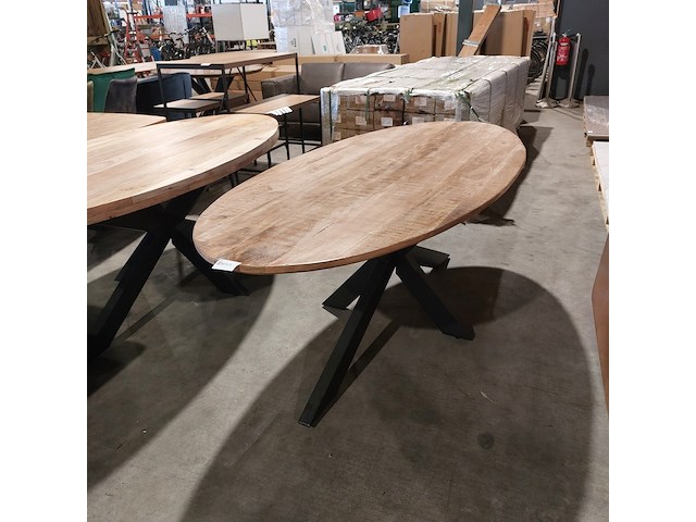 Eettafel - ovaal - 210x100 cm - afbeelding 1 van  7