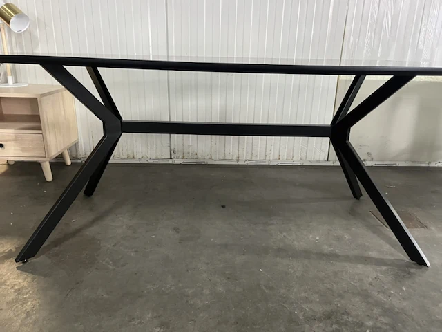 Eettafel 220 100 cm - zwart woood, bruno - afbeelding 4 van  4
