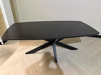 Eettafel – deens ovaal – visgraat – 200 cm – nieuw onderstel richfield, zwart, 2025 - afbeelding 1 van  3