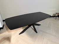 Eettafel – deens ovaal – zwart – 200 cm – nieuw onderstel, richfield, deens, zwart, 2025 - afbeelding 1 van  4