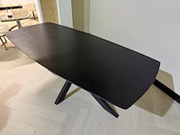 Eettafel – deens ovaal – zwart – 200 cm – nieuw onderstel, richfield, deens, zwart, 2025 - afbeelding 2 van  4