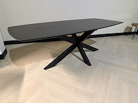 Eettafel – deens ovaal – zwart – 200 cm – nieuw onderstel, richfield, deens, zwart, 2025 - afbeelding 4 van  4