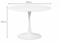 Eettafel diameter 110cm milton & oldbrook, prague - afbeelding 2 van  3