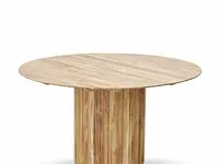 Eettafel hkliving, pillar teak 140 cm
