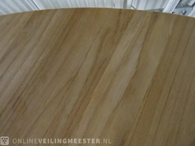 Eettafel hkliving, pillar teak 140 cm - afbeelding 2 van  3