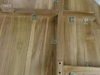 Eettafel hkliving, pillar teak 140 cm - afbeelding 3 van  3