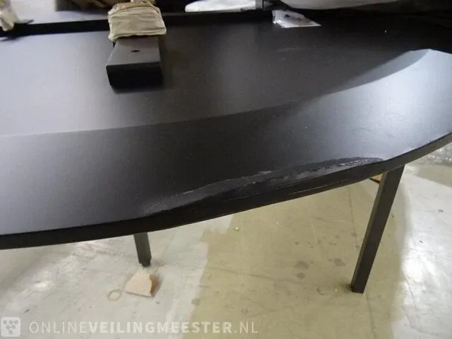 Eettafel hkliving, pillar zwart 140 cm - afbeelding 2 van  3