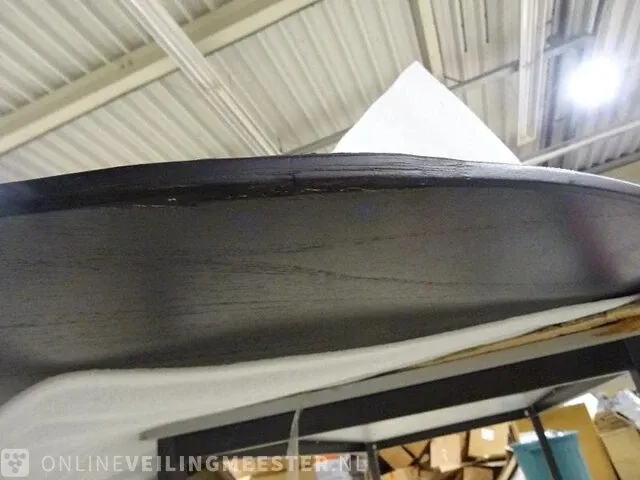 Eettafel hkliving, pillar zwart 140 cm - afbeelding 3 van  3