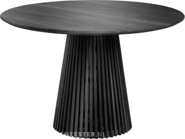 Eettafel kave home, jeanette zwart 120 cm - afbeelding 1 van  3