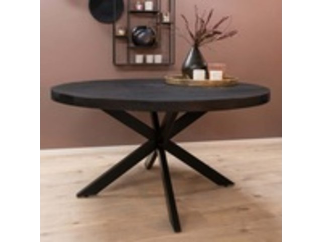 Eettafel mangohout black 160x90 cm, 2025 - afbeelding 1 van  2