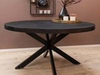 Eettafel mangohout black 160x90 cm, 2025 - afbeelding 1 van  2