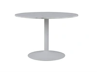 Eettafel marmer - ø 110 cm - wit by fonq - afbeelding 1 van  6