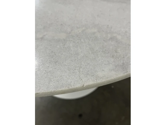 Eettafel marmer - ø 110 cm - wit by fonq - afbeelding 5 van  6