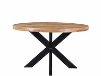 Eettafel rond zazuhome, 100cm, mangohout naturel - afbeelding 1 van  3