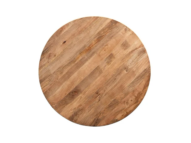 Eettafel rond zazuhome, 100cm, mangohout naturel - afbeelding 2 van  3