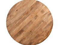 Eettafel rond zazuhome, 100cm, mangohout naturel - afbeelding 2 van  3